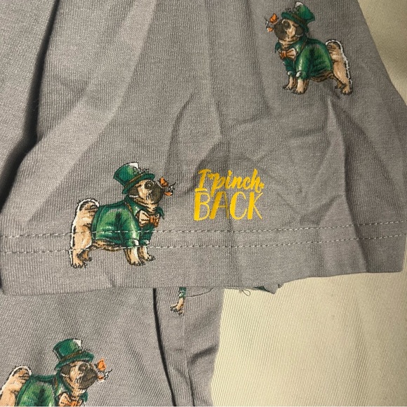 Denim and Flower Ricky Singh | Shirt | L | Gray w Irish Dog - Picture 4 of 4